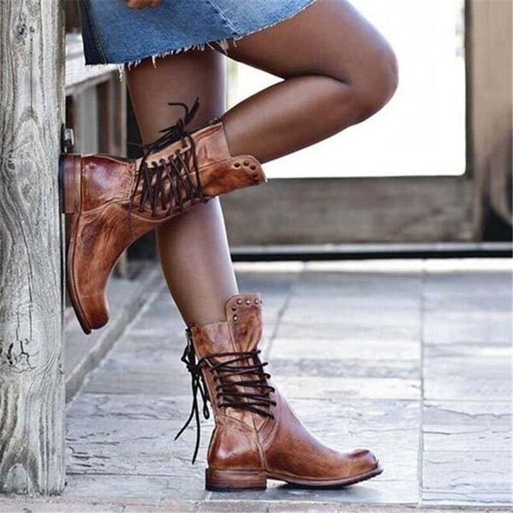 Lily - Leather Boots