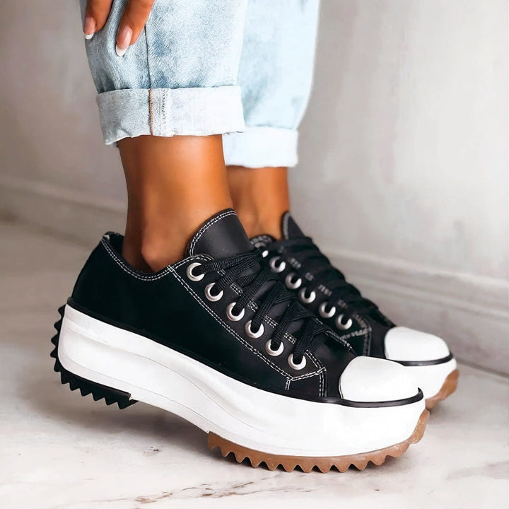 Leather | Platform Sneakers