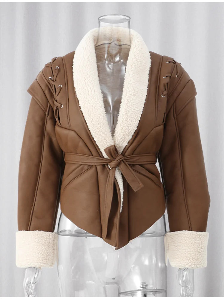 Aria - Plush Lapel Coat