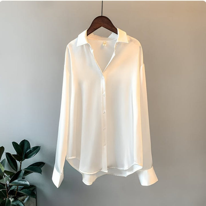 STOUT | SATIJNEN BLOUSE